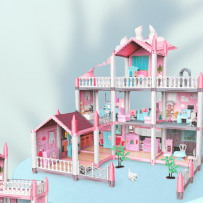 Beautiful doll house set shop