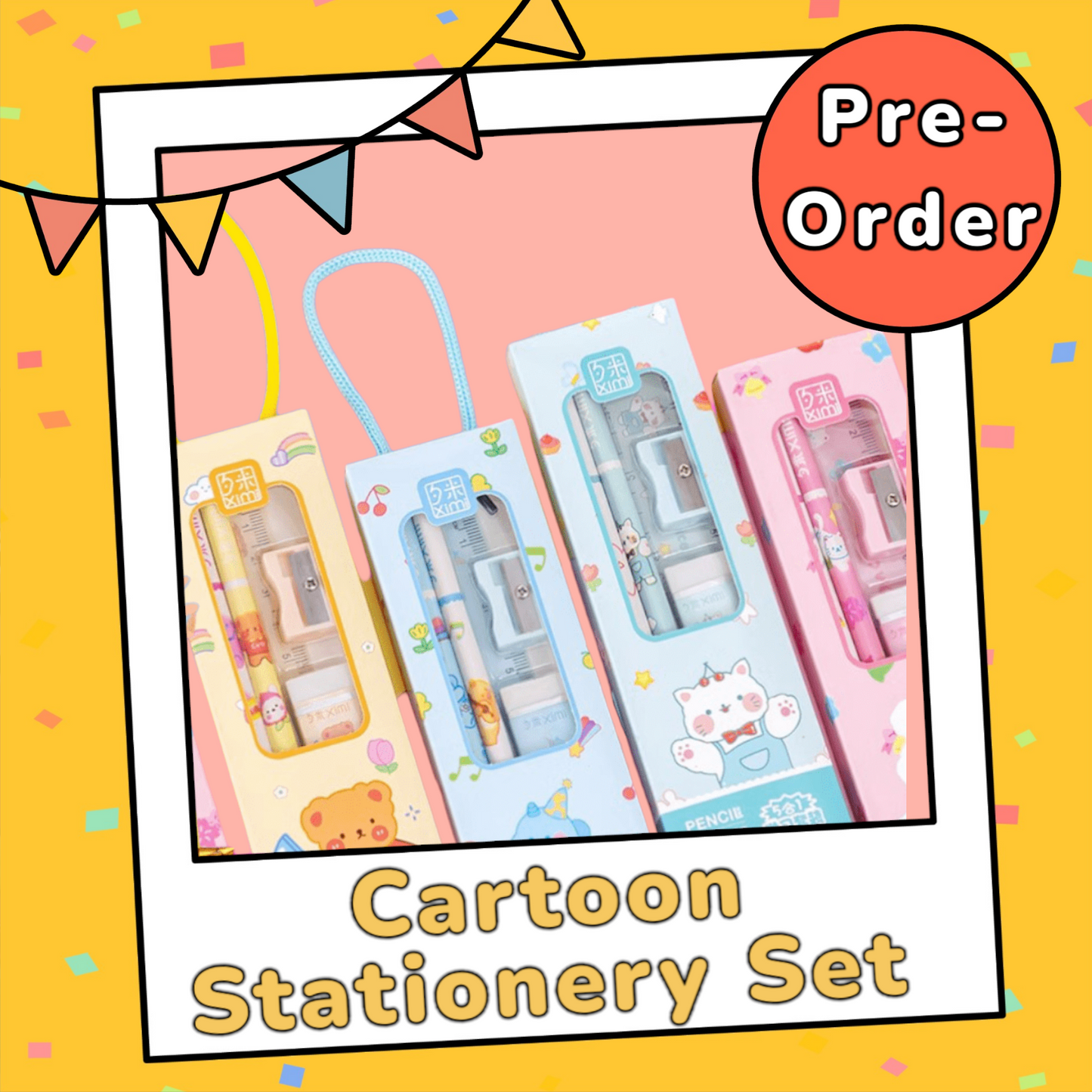 Cartoon Stationery Set